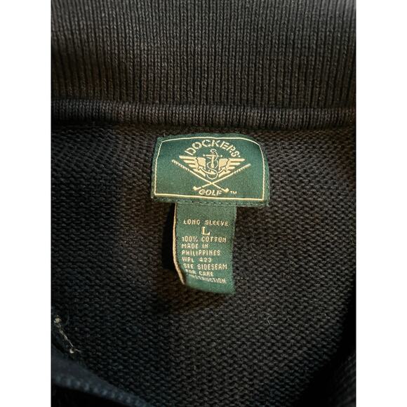 Dockers golf sweater black, arglye size large - Picture 2 of 4